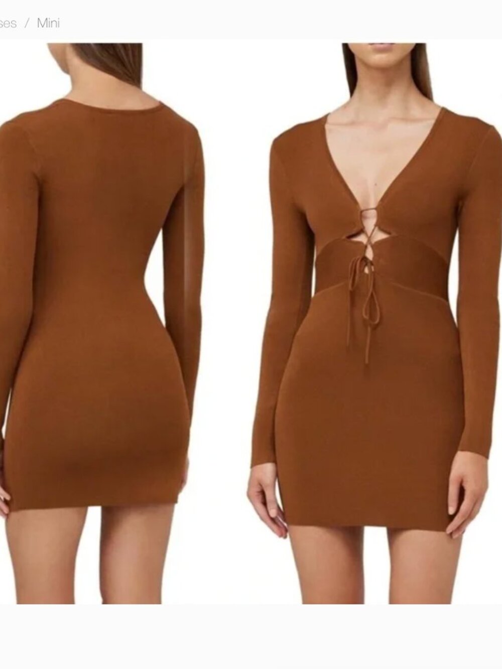 Significant Other | Monica Chocolate Knit Dress 4